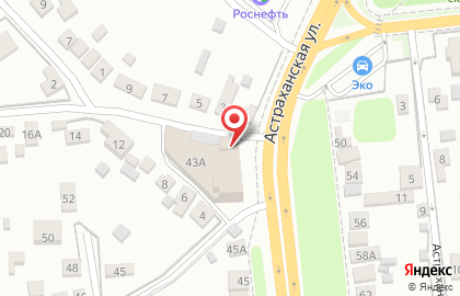 Автоцентр Хамелеон на Астраханской улице на карте