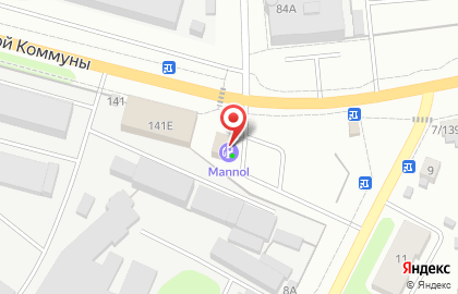 Заправочная станция Mannol на улице Парижской Коммуны на карте