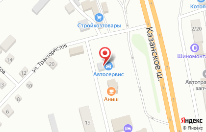Автосервис в Чебоксарах на карте