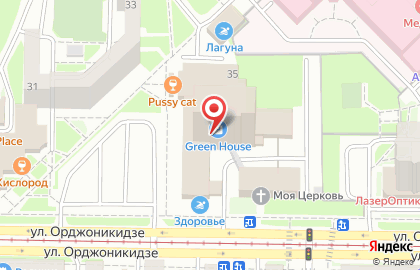 Циферблат на улице Орджоникидзе на карте