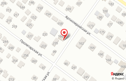 Продуктовый магазин Рассвет на Артиллерийской улице на карте
