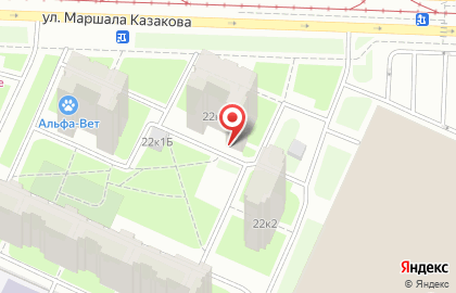 РЕСО-Мед на улице Маршала Казакова на карте