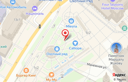 Салон сотовой связи МегаФон на Манежной улице на карте