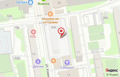 Киоск по продаже мясной продукции в Дзержинском районе на карте