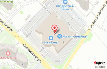 Магазин трикотажных изделий Фемина в Дзержинском районе на карте