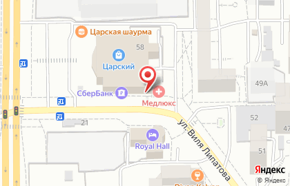 Стоматологическая клиника Дента Люкс на улице Красной Звезды на карте