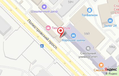 Производственно-торговая компания Артикул-Мебель на Полюстровском проспекте на карте