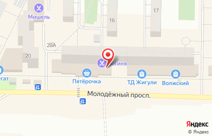 Поволжский банк Сбербанка России в Жигулёвске на карте
