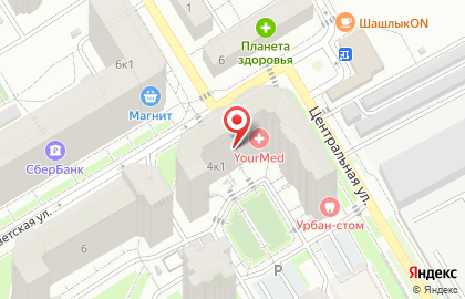 Магазин продуктов в Москве на карте