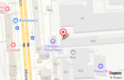 Торгово-производственная компания Диспак в Коминтерновском районе на карте