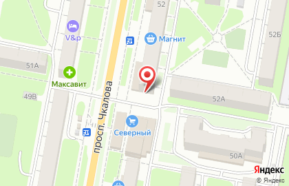 Г. Дзержинск Киоск по продаже фруктов и овощей на проспекте Чкалова на карте