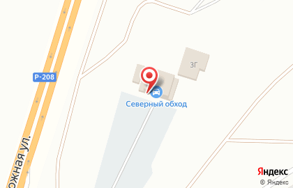 Грузовая автомойка Северный обход на карте