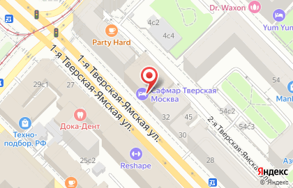Lobby bar на 1-й Тверской-Ямской улице на карте