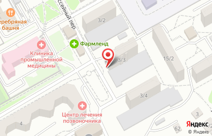 Гаражный кооператив №123 в Ленинском районе на карте