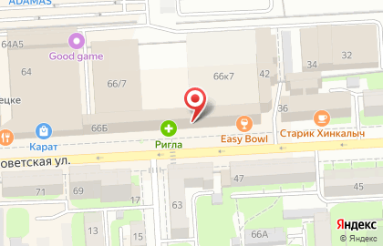 Агентство недвижимости Империя на Советской улице на карте