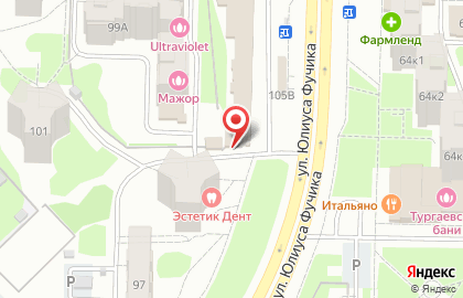 Магазин Мир торговли на улице Юлиуса Фучика, 105а к 3 на карте