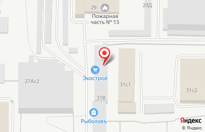 Гаражный кооператив Малютка в Комсомольском районе на карте