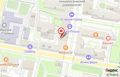 Шкаф на Московской улице на карте