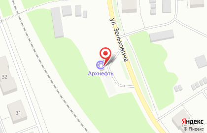 Архнефть в Архангельске на карте