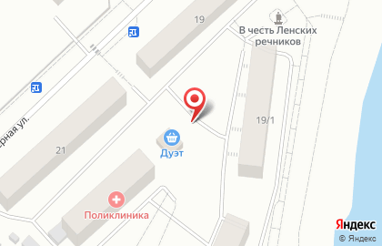 Продуктовый магазин Дуэт на Северной улице на карте