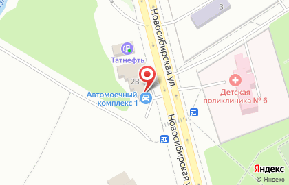 Автомойка №1 на Новосибирской улице на карте