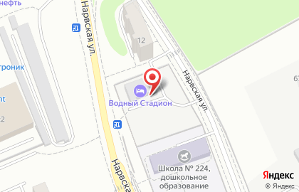 Автостоянка, МГСА, Северный административный округ на Нарвской улице на карте