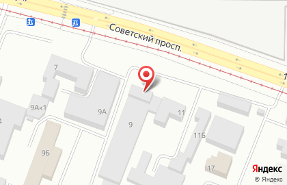 Магазин разливных напитков на Советском проспекте на карте