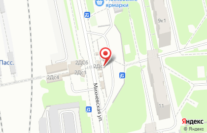 Киоск по продаже цветов, район Бирюлёво Западное на Михневской улице на карте