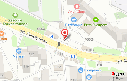 Киоск быстрого питания Русский аппетит на улице Хользунова, 100/7 на карте