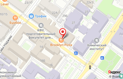 Пиццерия Brooklyn Pizza на Кремлевской улице на карте