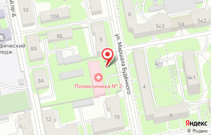 Эндокринологический центр для детей Тверской области, Клиническая детская больница №2 на карте