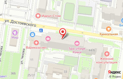 Клиника лазерной хирургии Варикоза нет на улице Достоевского на карте