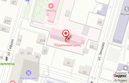 Республиканский клинический перинатальный центр на улице Чернышевского на карте