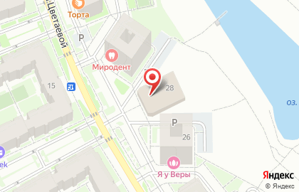 Магазин развивающих игрушек и канцелярских товаров Отличник на улице Марины Цветаевой на карте