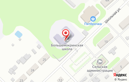 Средняя общеобразовательная школа с. Большое Мокрое в Нижнем Новгороде на карте