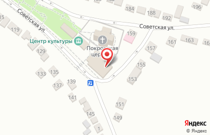 Продуктовый магазин Вкусный на Советской улице на карте