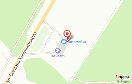 АЗС Tatneft на улице Богдана Хмельницкого на карте