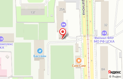 Спортивный комплекс ЦСКА Смоленск на улице Багратиона на карте