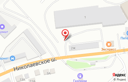 Автостоянка для грузовых автомобилей на Николаевском шоссе на карте