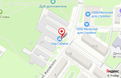Шиномонтажная мастерская на улице Чайковского на карте