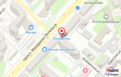 Пекарня Мельница на проспекте Фридриха Энгельса на карте