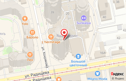 АКБ РОСБАНК на улице Хохрякова на карте