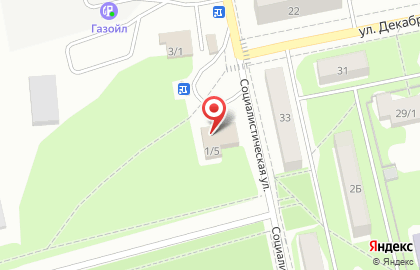 Магазин разливных напитков Бочка на Социалистической улице на карте