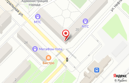 Салон связи МТС в 1-ом микрорайоне на карте