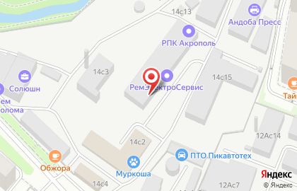 Компания Акрополь на Осташковской улице на карте