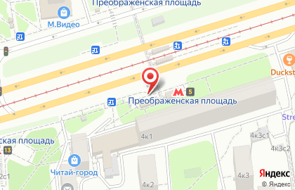 Магазин Мобилиус на Преображенской площади на карте