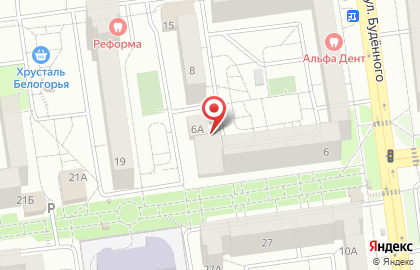 Мясная лавка на улице Будённого на карте