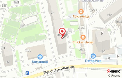 Магазин нижнего белья Барышня в ТЦ Рябина на карте