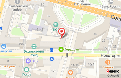 Комильфо на Новоторжской улице на карте