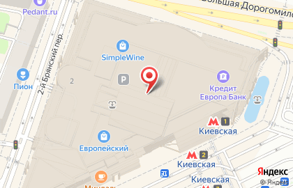 Бутик селективной парфюмерии Jo Malone London на площади Киевского Вокзала на карте